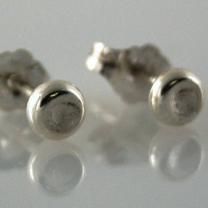 Silver Earrings- Silver Stud Earrings (4mm Pebble) - small silver post earrings - simple sterling silver studs, minimalist earring