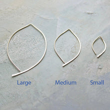 Load image into Gallery viewer, Small Gold Almond Hoop Earrings (SMALL)