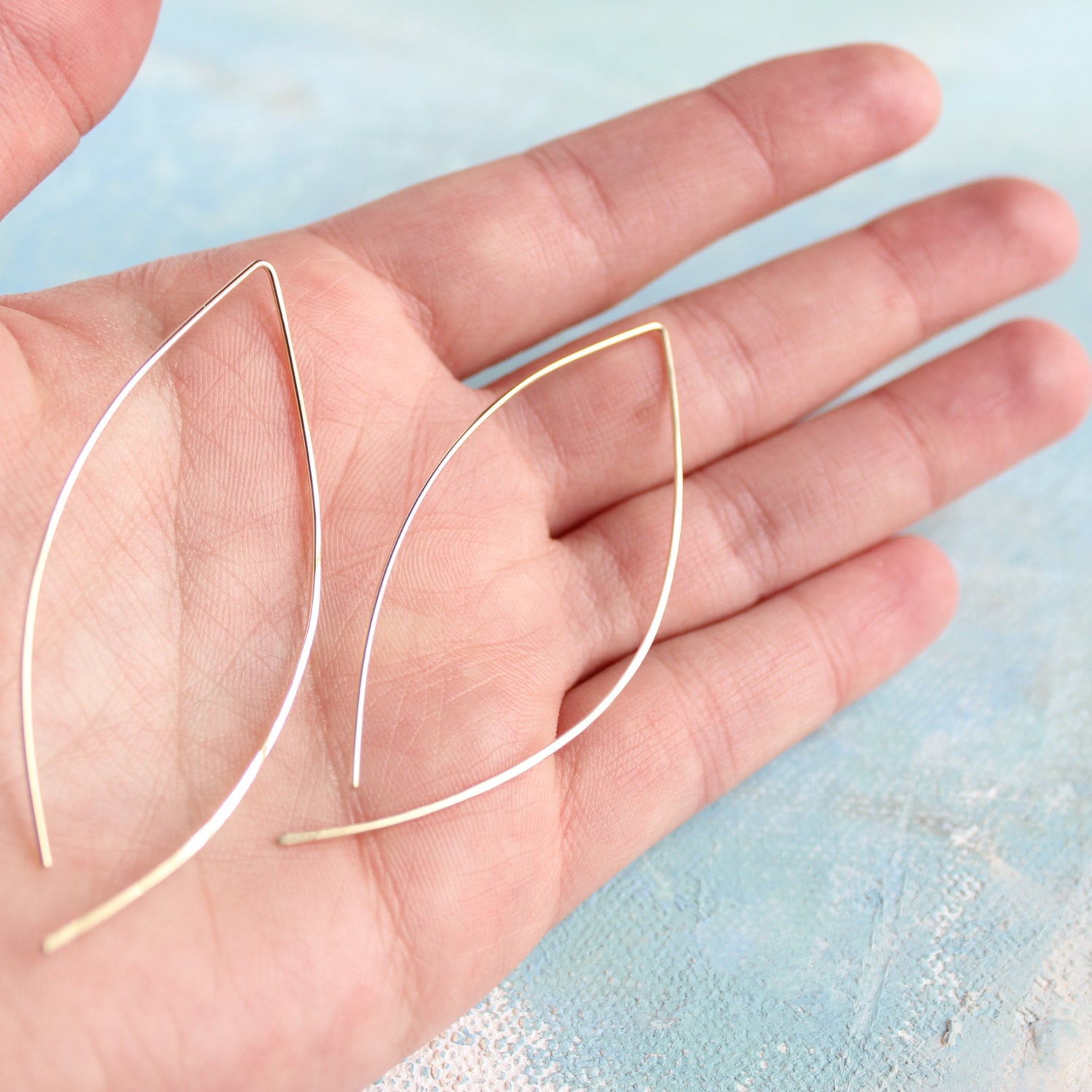 Minimalist Solid Ring Metal Hoop Earring Wires Connectors - Temu