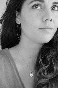 Thin Silver Hoop Earrings - Open Almond Hoops - minimalist jewelry, silver earrings, thin hoop earrings