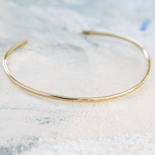 Load image into Gallery viewer, Gold Bangle Cuff Bracelet , thin gold bangle, gold cuff bracelet, adjustable gold bangle bracelet, gold jewelry