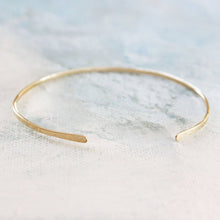 Load image into Gallery viewer, Gold Bangle Cuff Bracelet , thin gold bangle, gold cuff bracelet, adjustable gold bangle bracelet, gold jewelry