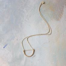 Load image into Gallery viewer, Minimalist Arc Necklace in 14k Gold Fill