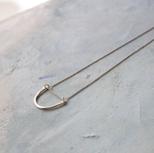 Minimalist Arc Necklace in 14k Gold Fill